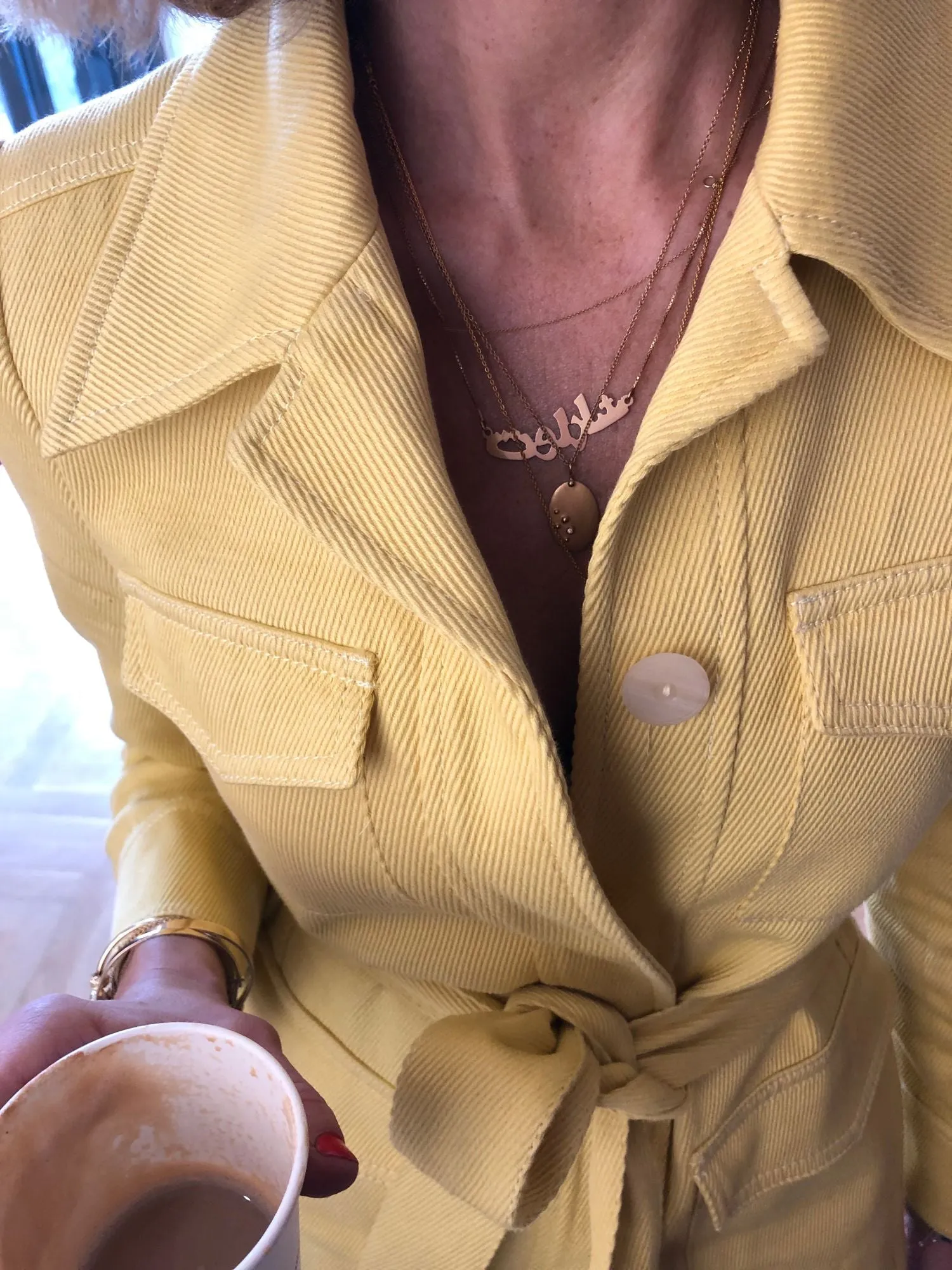 Delphis 18K Gold Necklace w. Diamond