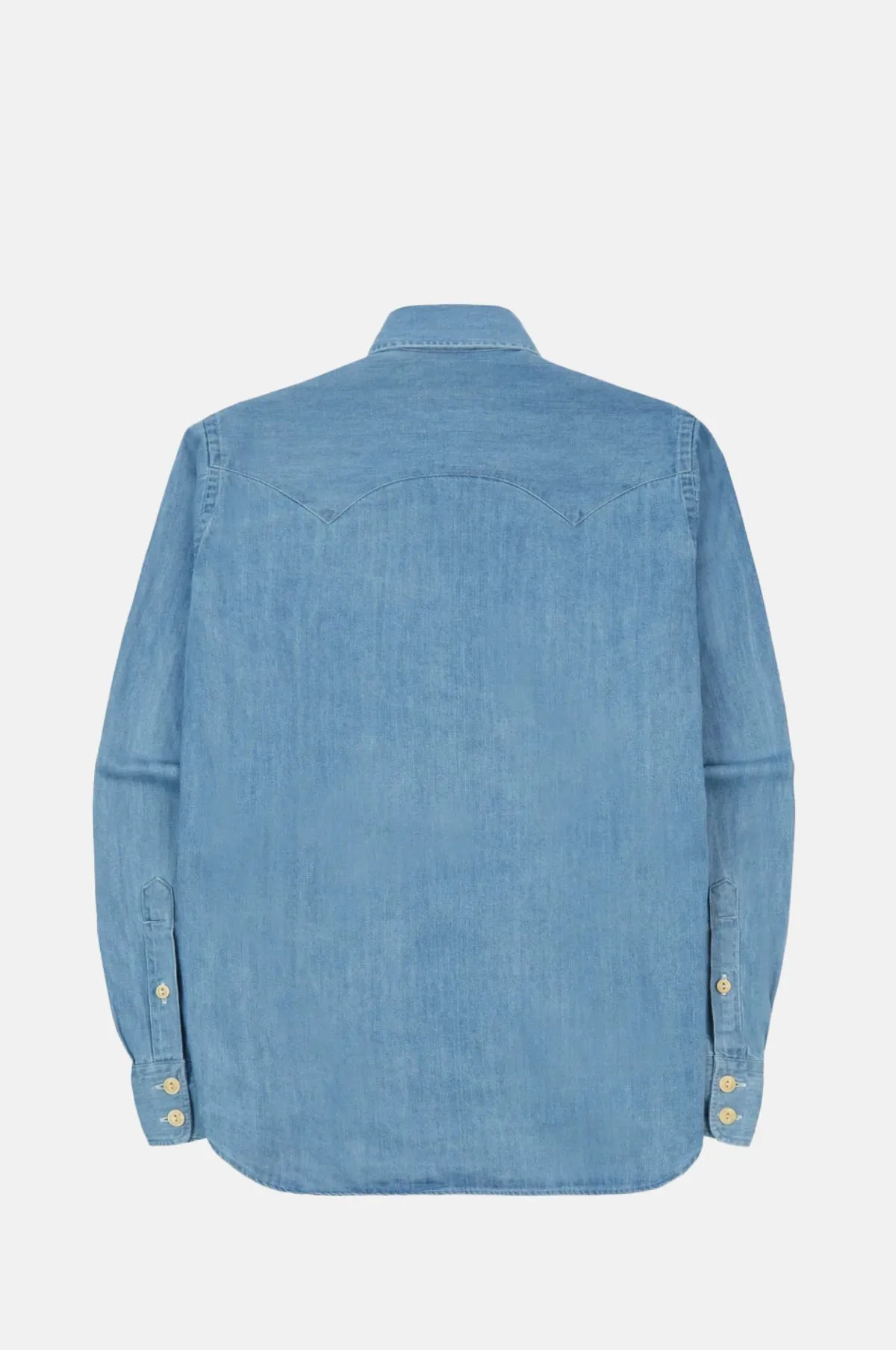 Denim Western Shirt Bleach Wash