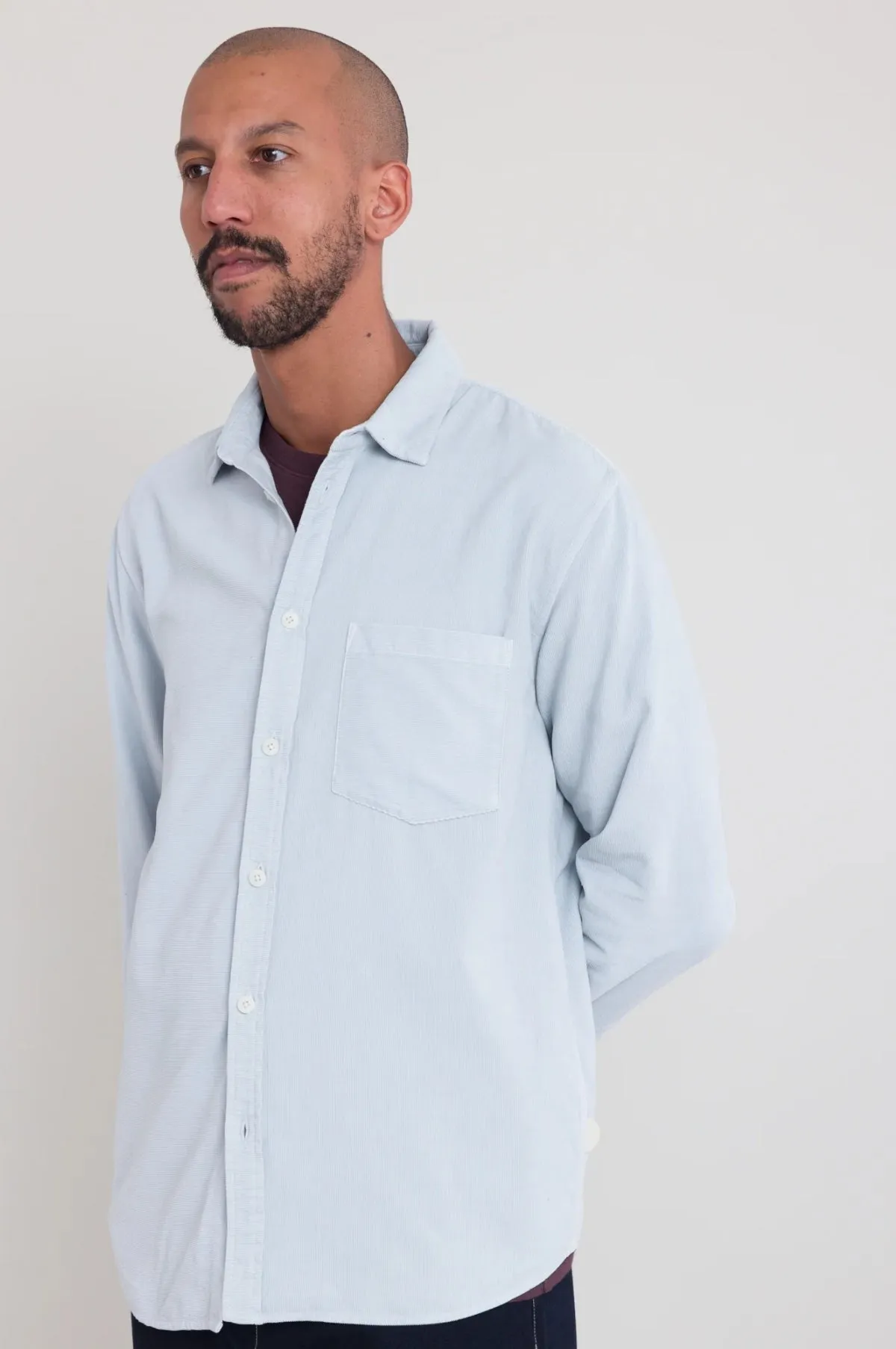 Direction Babycord Shirt Ice Blue