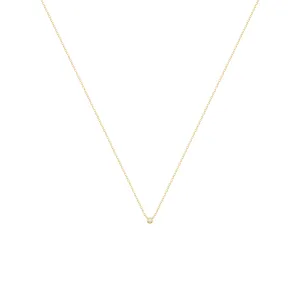 Dot 18K Gold Necklace w. Diamond