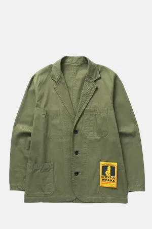 Drill Server Suit Jacket Olive