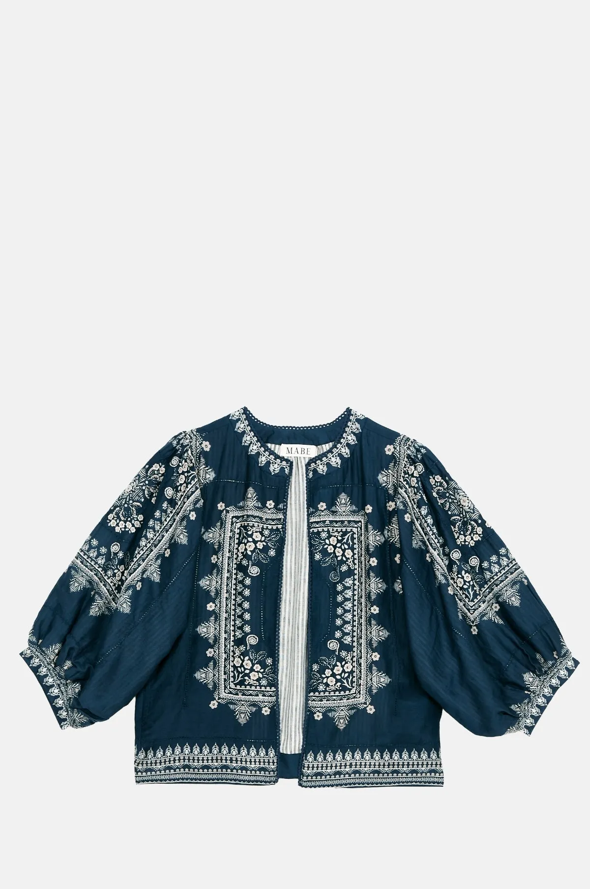Eden Print Jacket Indigo