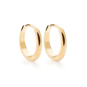 Egg 18K Gold Hoops