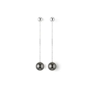 Elegant 18K Whitegold Earrings w. Pearls