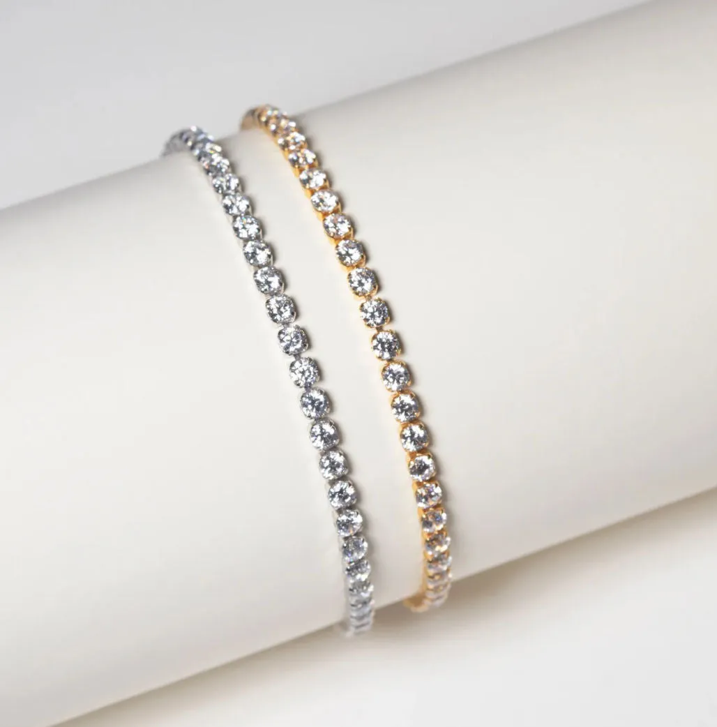Ellera Grande 18K Gold Plated Bracelet w. Zirconias