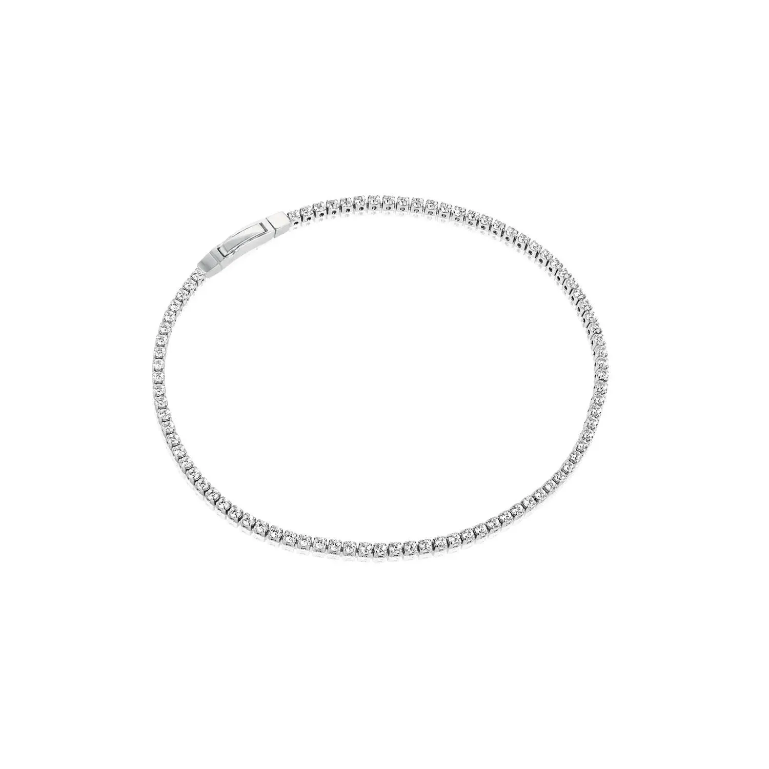 Ellera Silver Bracelet w. White Zirconias