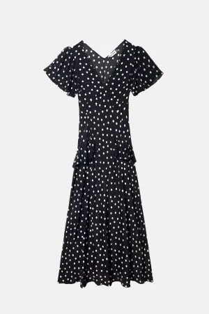 Evie Dress Bohemia Spot Deep Navy