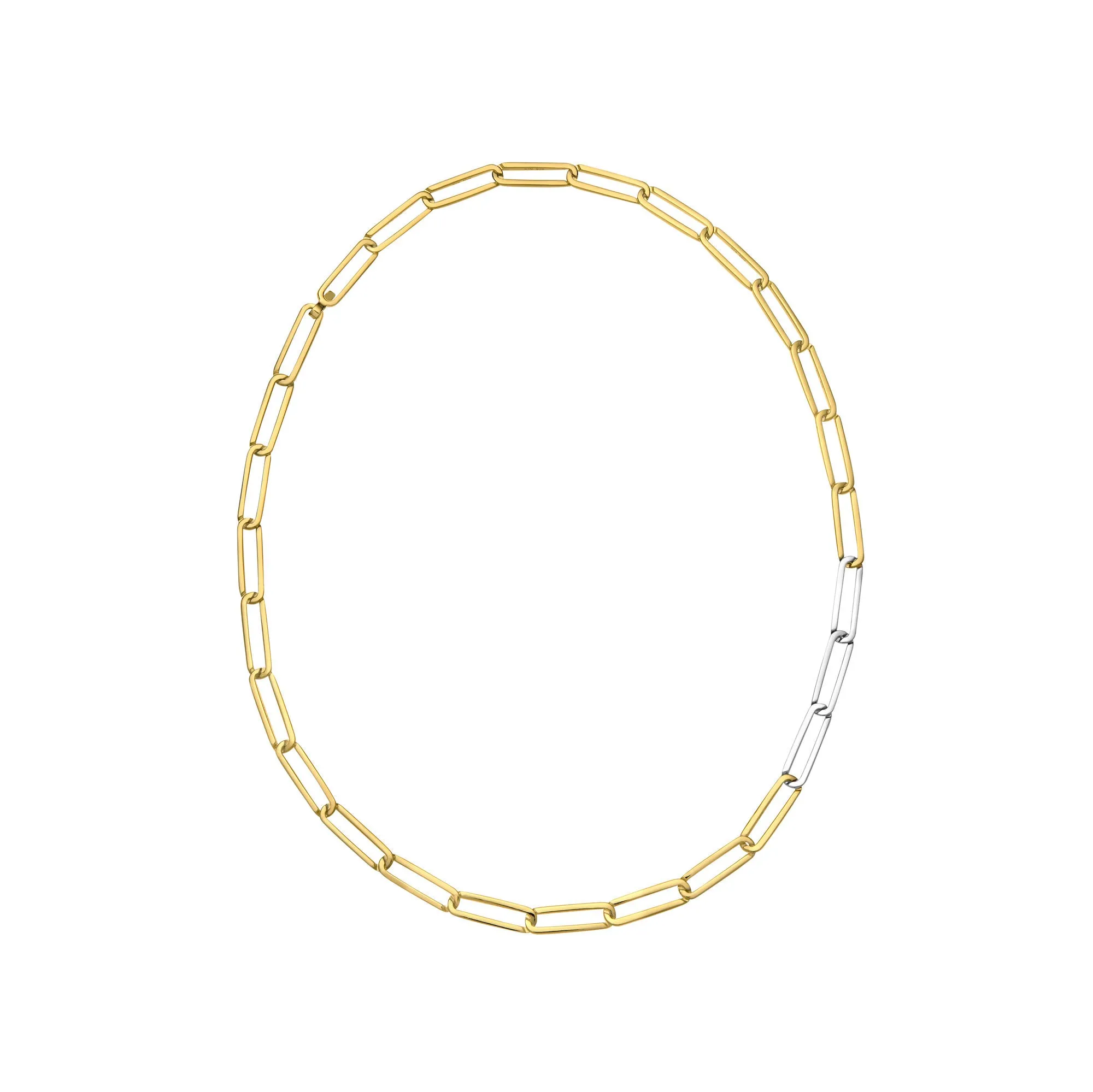 Exhaling her 18K Gold & Silver Necklace