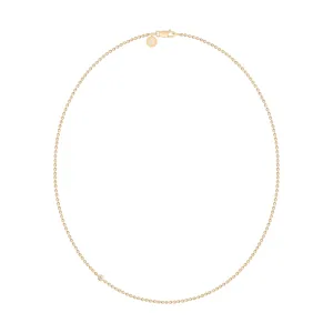 Fina Gold Plated Necklace w. Zirconia