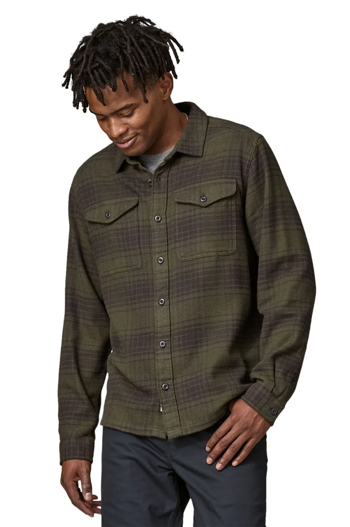 Fjord Flannel Shirt Cascade Basin Green