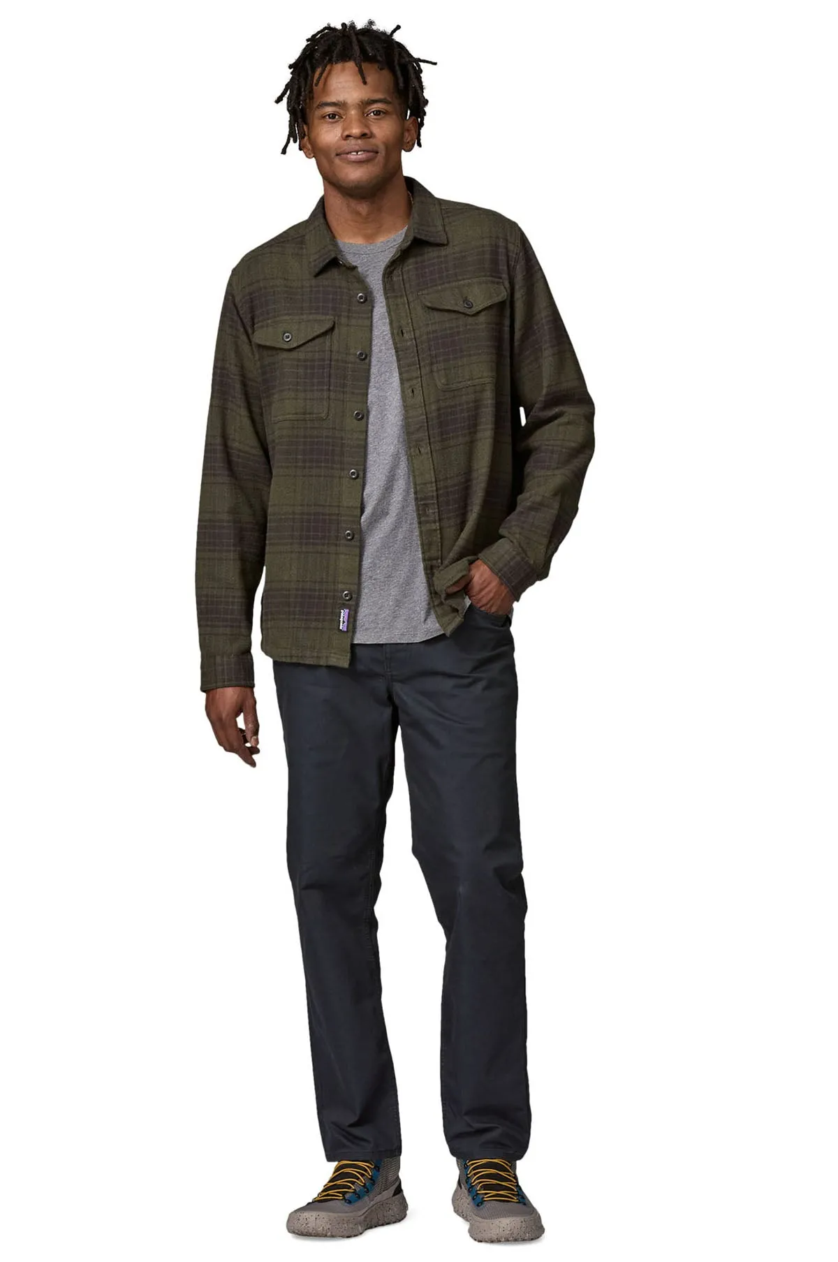Fjord Flannel Shirt Cascade Basin Green