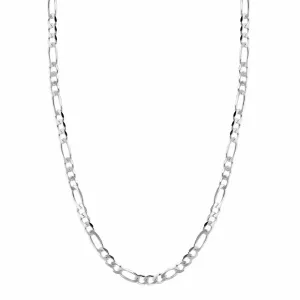 Flat Figaro Silver Necklace