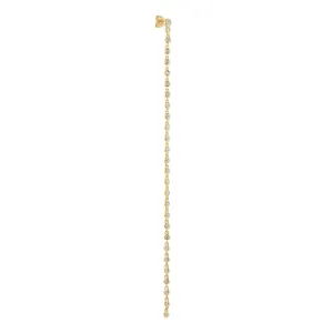 Flow 18K Gold Plated Stud w. Zirconia
