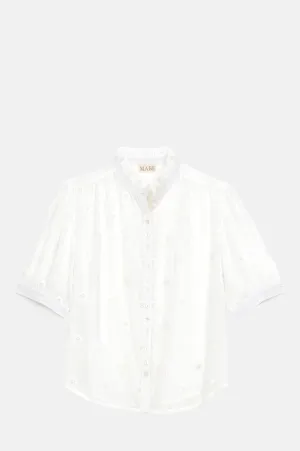 Frani Emb Top White