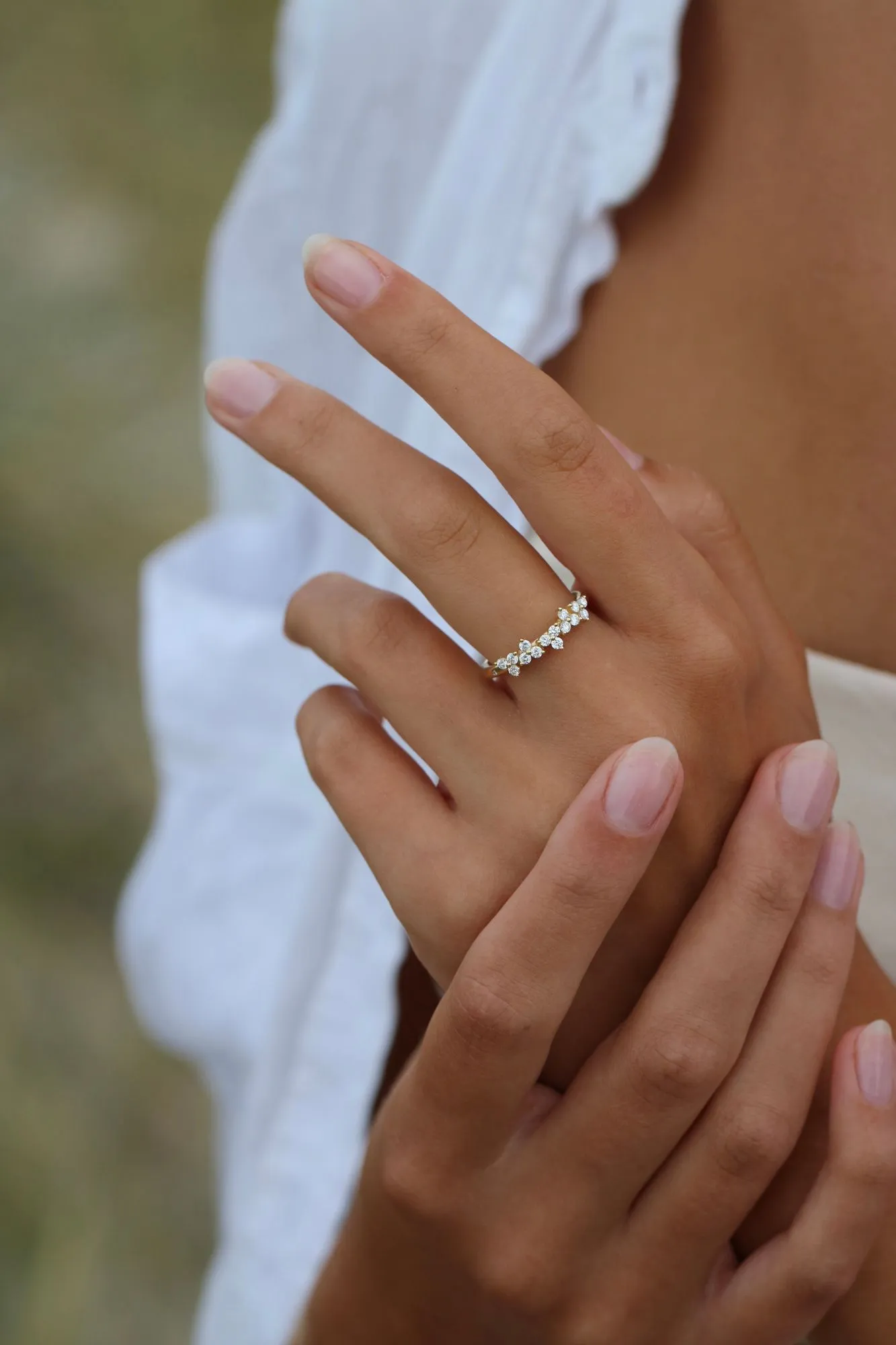 Fryd 18K Whitegold Ring w. 16 Diamonds