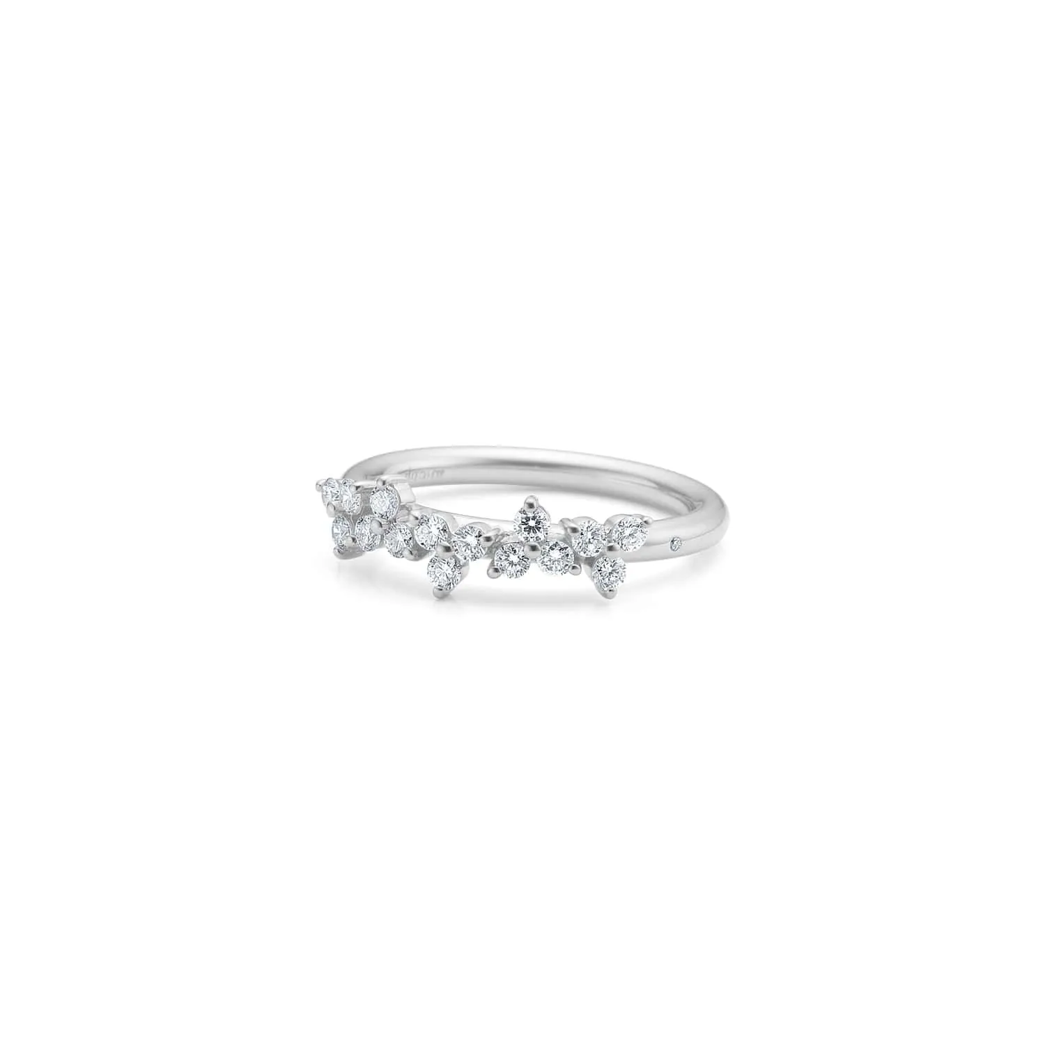 Fryd 18K Whitegold Ring w. 16 Diamonds