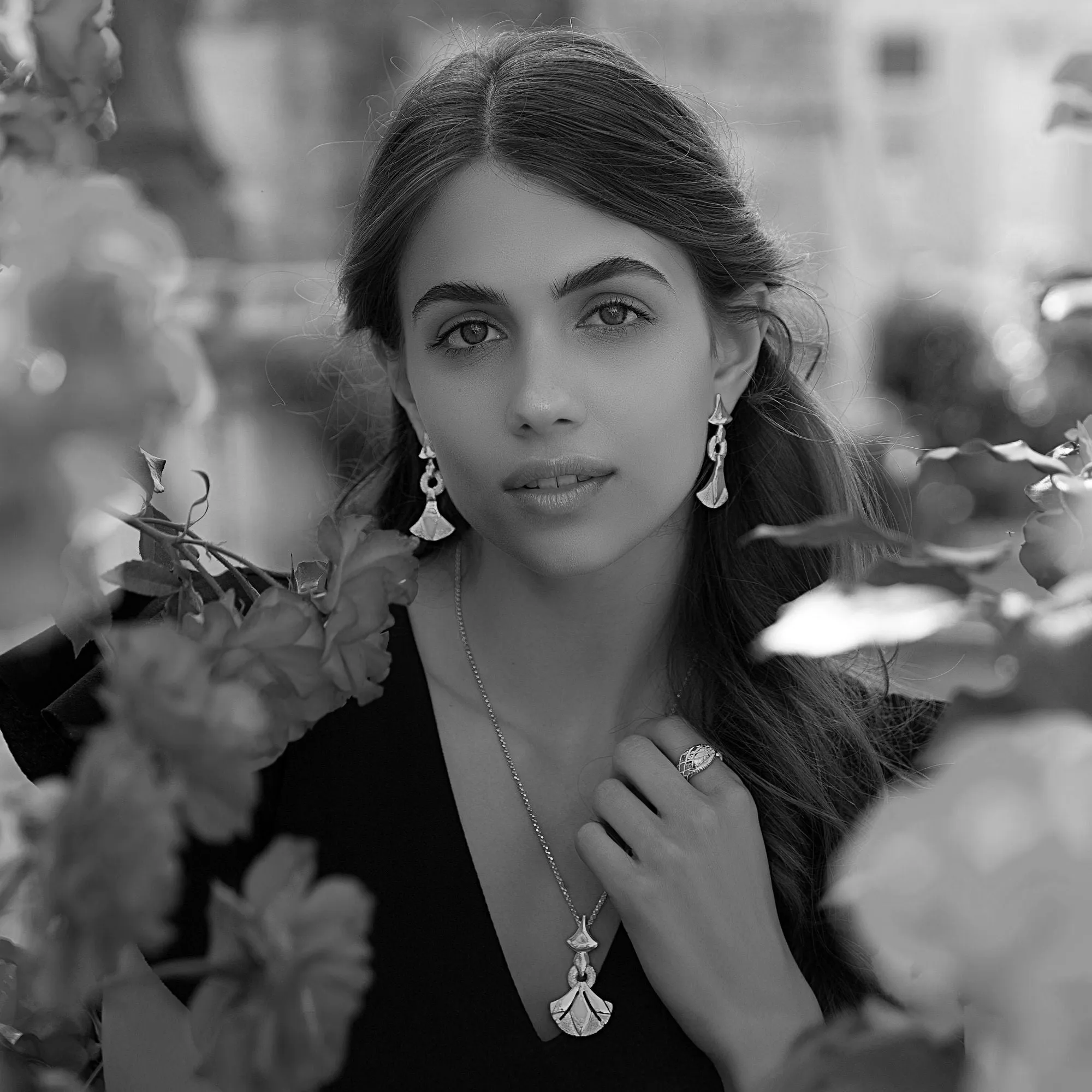 Fucine Romane | Papiro Silver Earrings