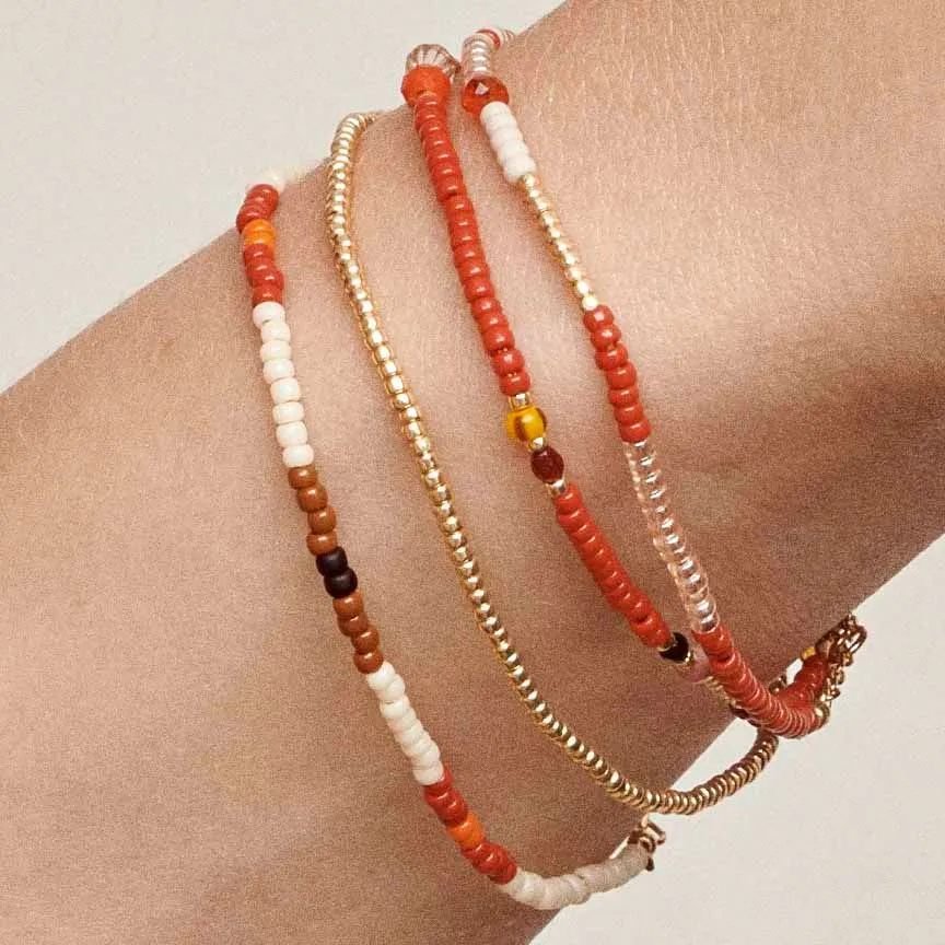Fun Scarlet Isabel Gold Plated Bracelet w. Beads