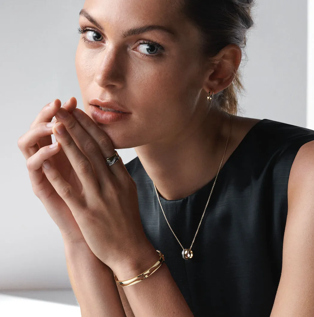Fusion 18K Gold Bangle