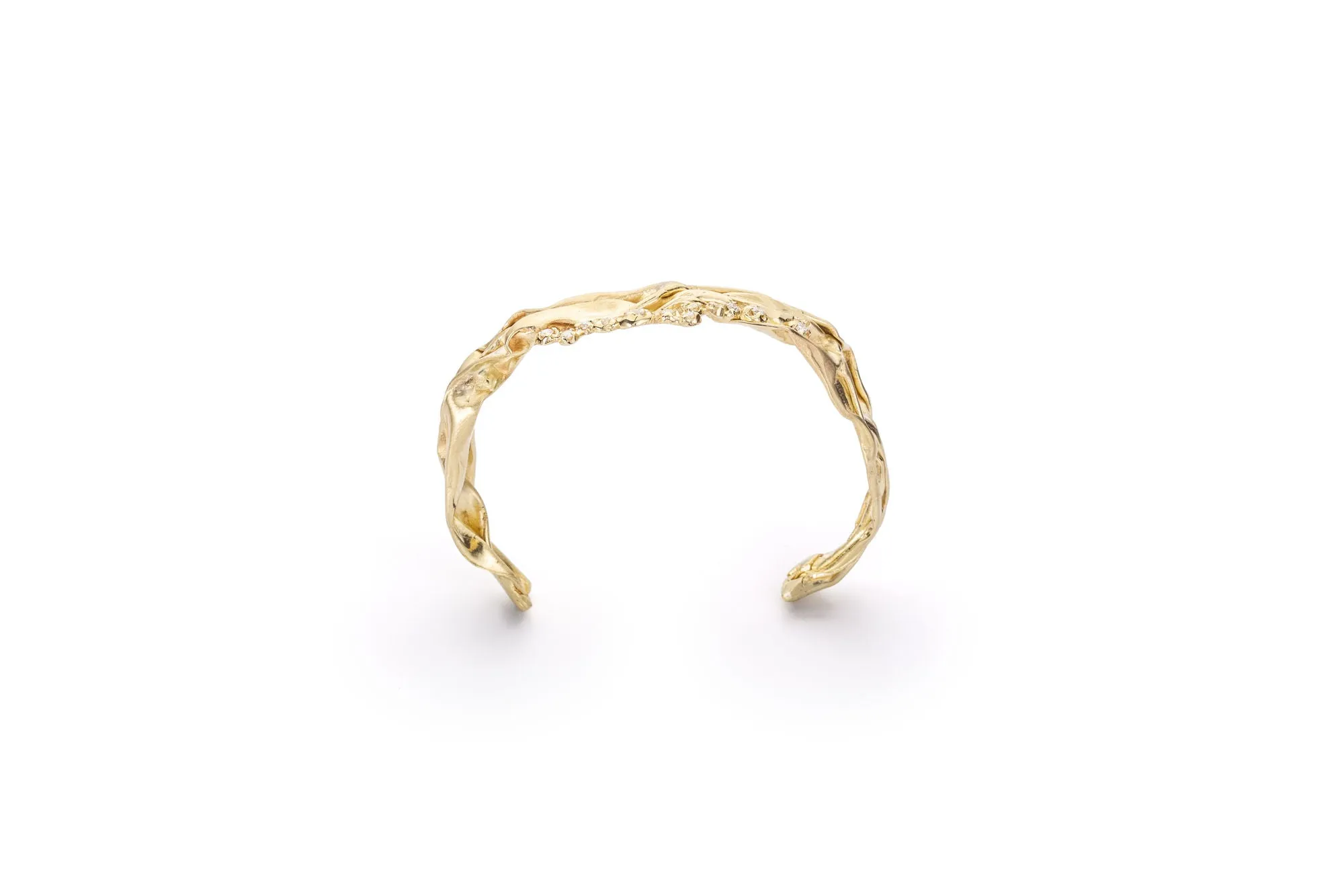 Fusion No 02 18K Gold, Whitegold or Rosegold Bracelet w. Diamonds