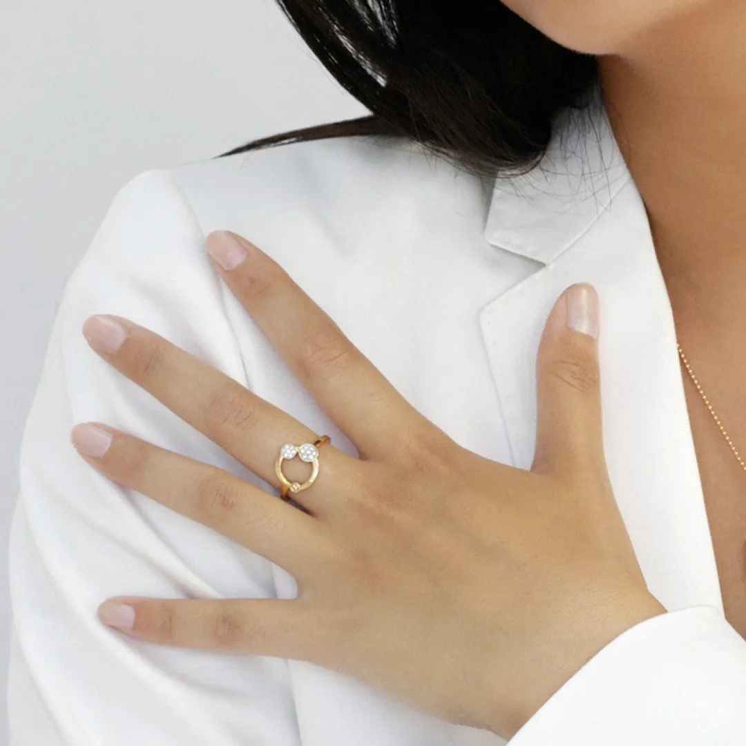 Galaxy 18K Rosegold Ring w. Diamonds