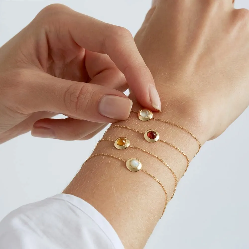 Gems of Cosmo 18K Gold Bracelet w. Citrin