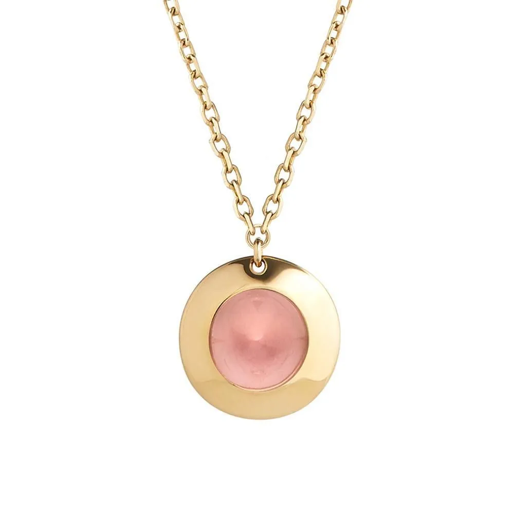 Gems of Cosmo 18K Gold Necklace w. Rubellite