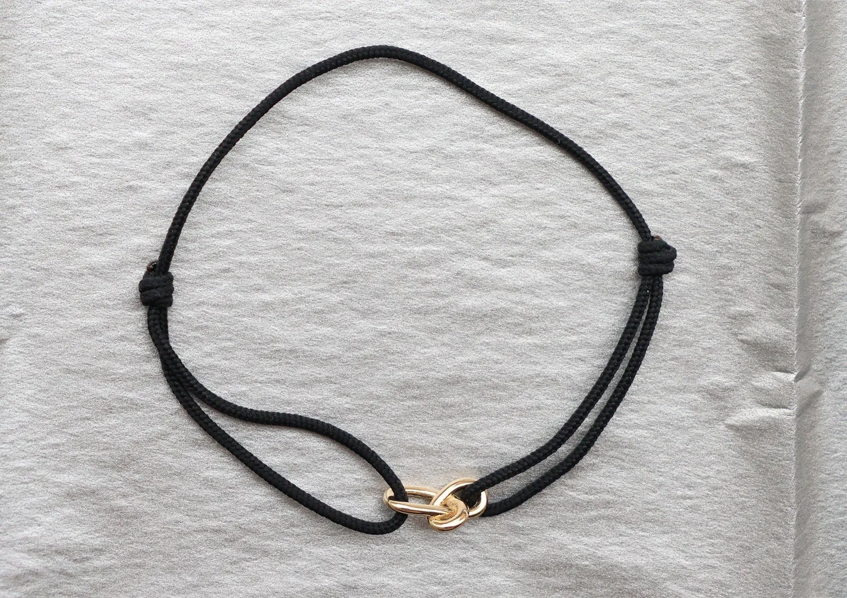 Gold Knot 14K Gold Cord Bracelet