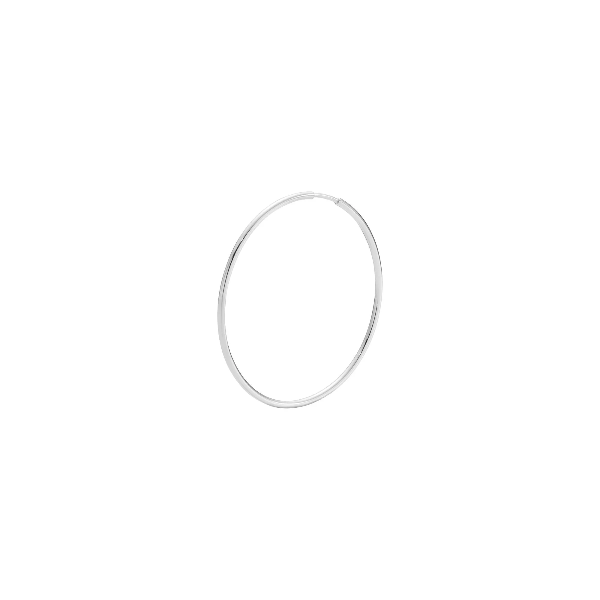 Gossamer 35 14K White Gold Hoop