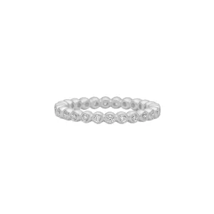 Gracious Clear Silver Ring w. Zirconia