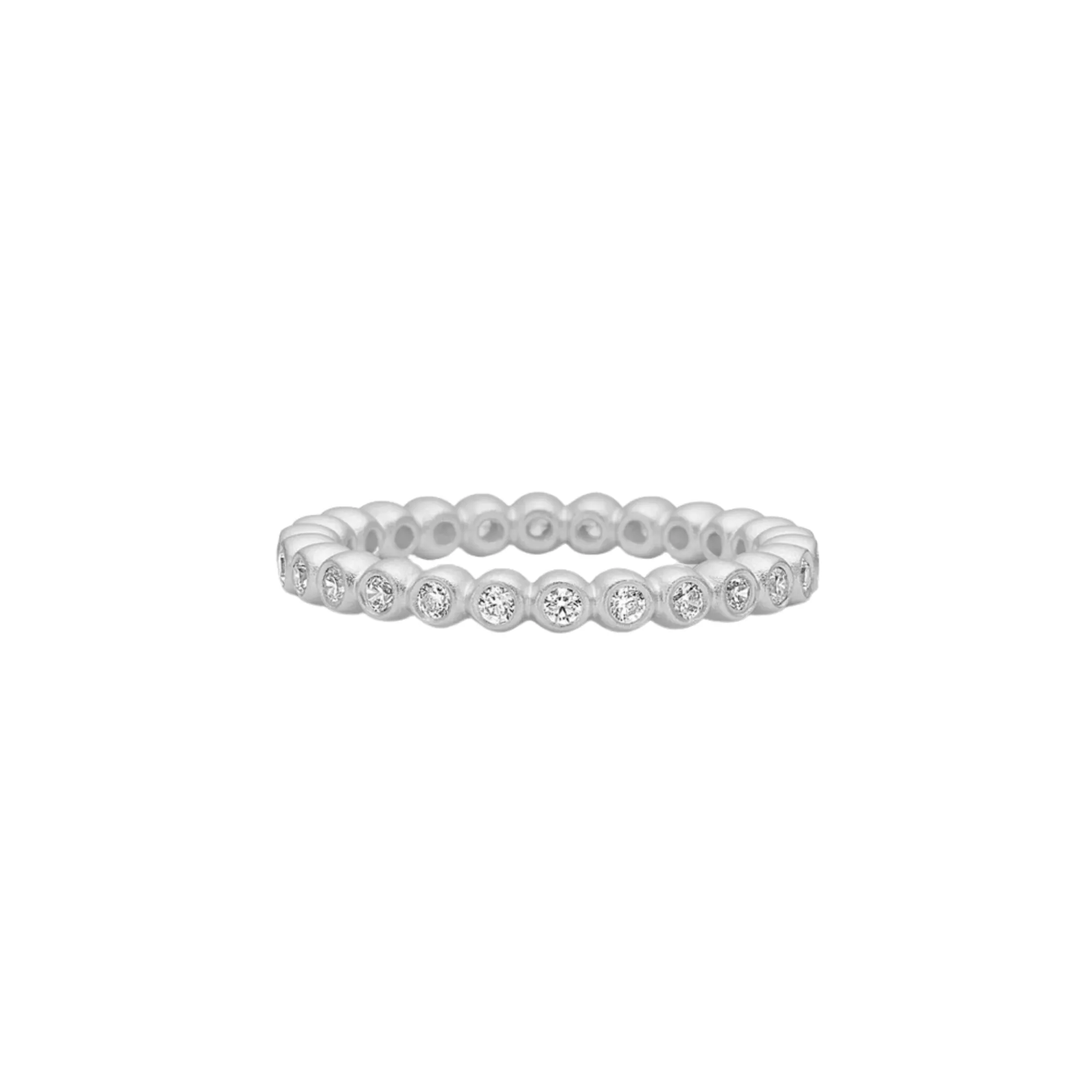 Gracious Clear Silver Ring w. Zirconia