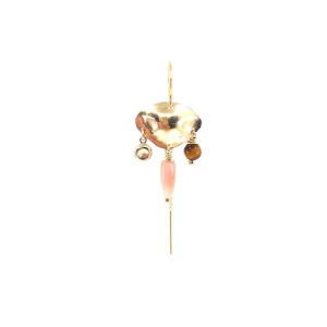 Greta 14K Goldfilled Earring w. Opal & Tiger's Eye