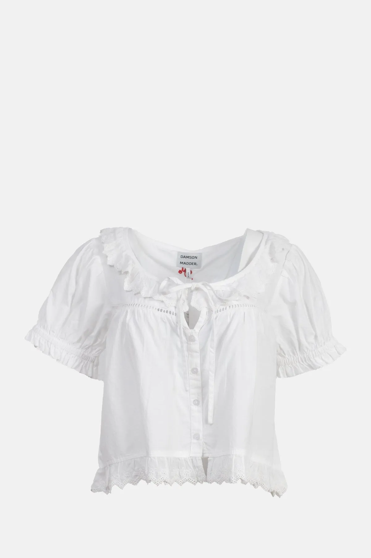 Harling Broderie Blouse White
