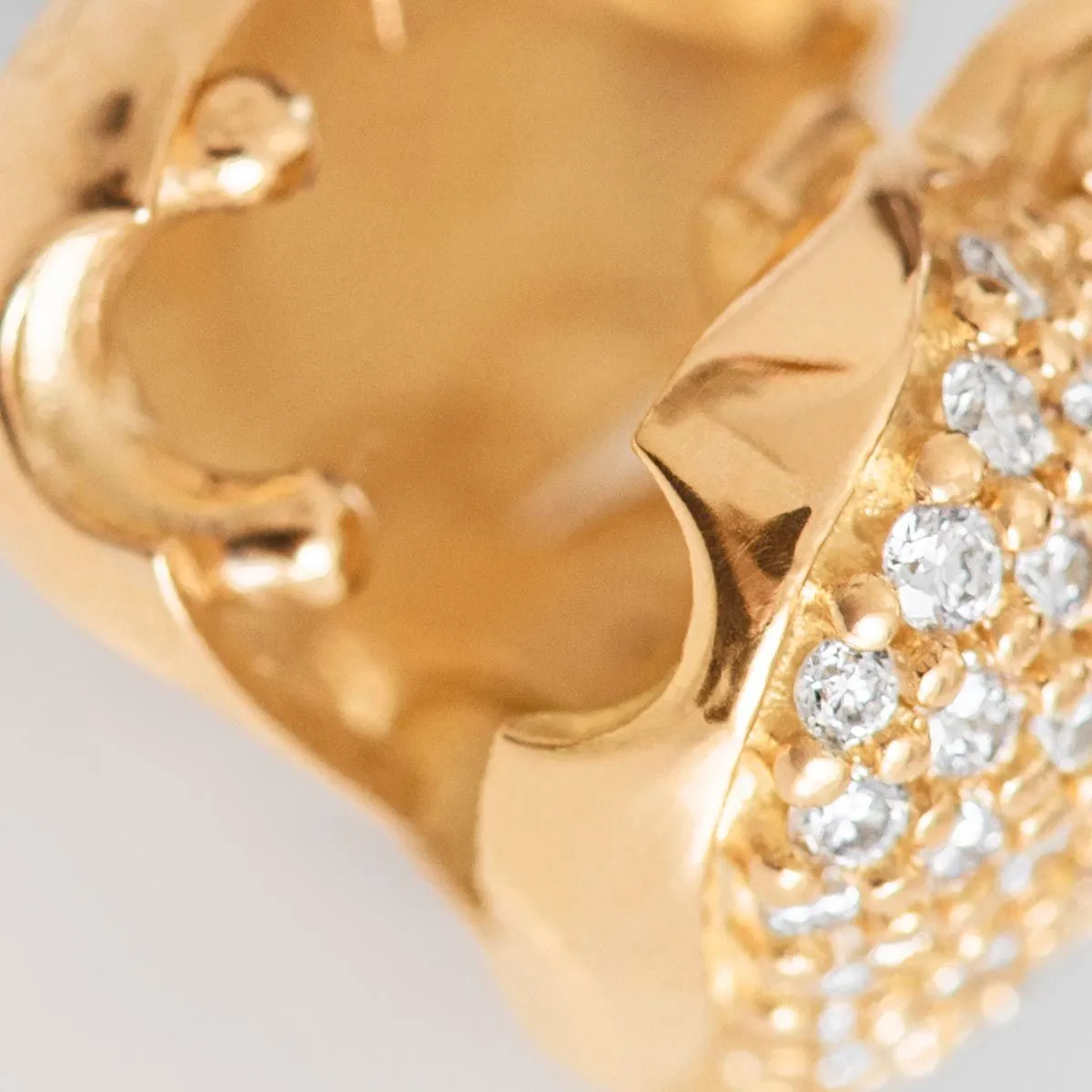 Heart 18K Gold Clasp for Necklace w. Diamonds
