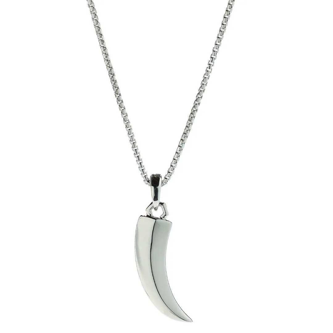 Hope Claw Silver Necklace