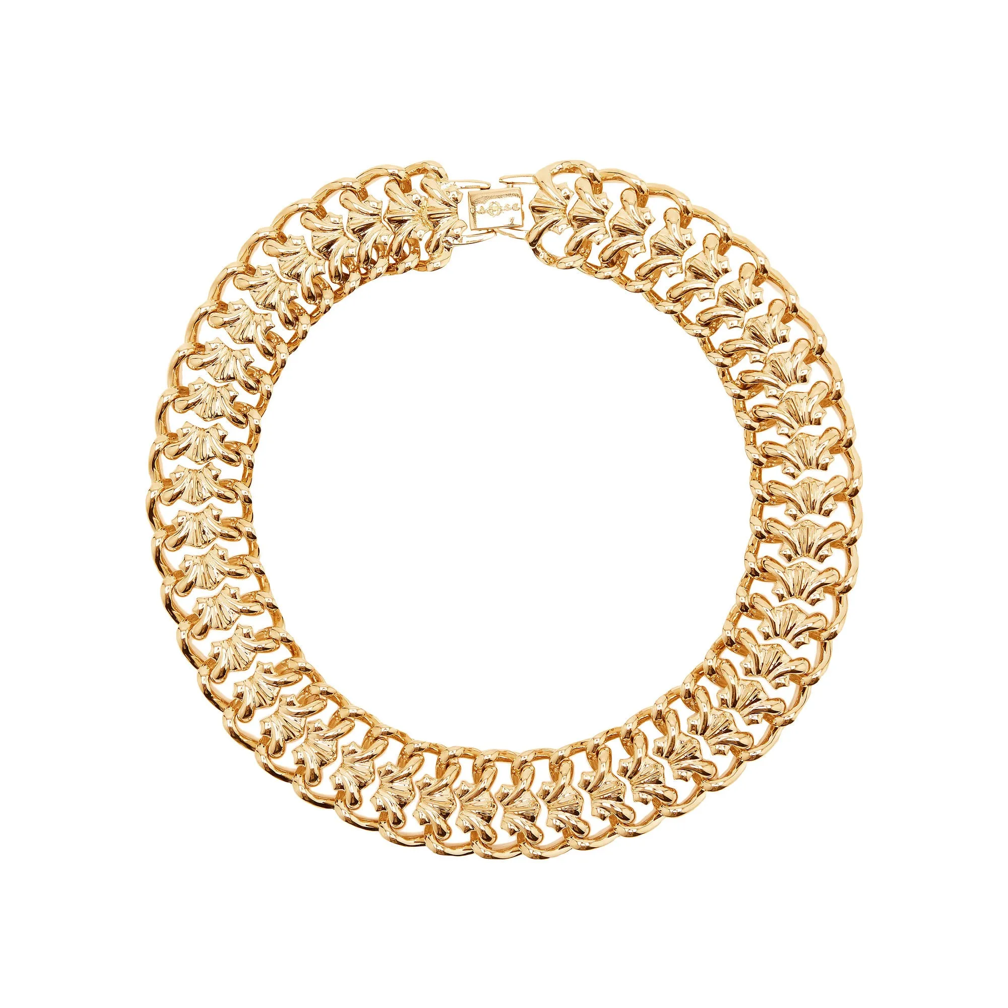 Hula Hoop Gold Plated Necklace