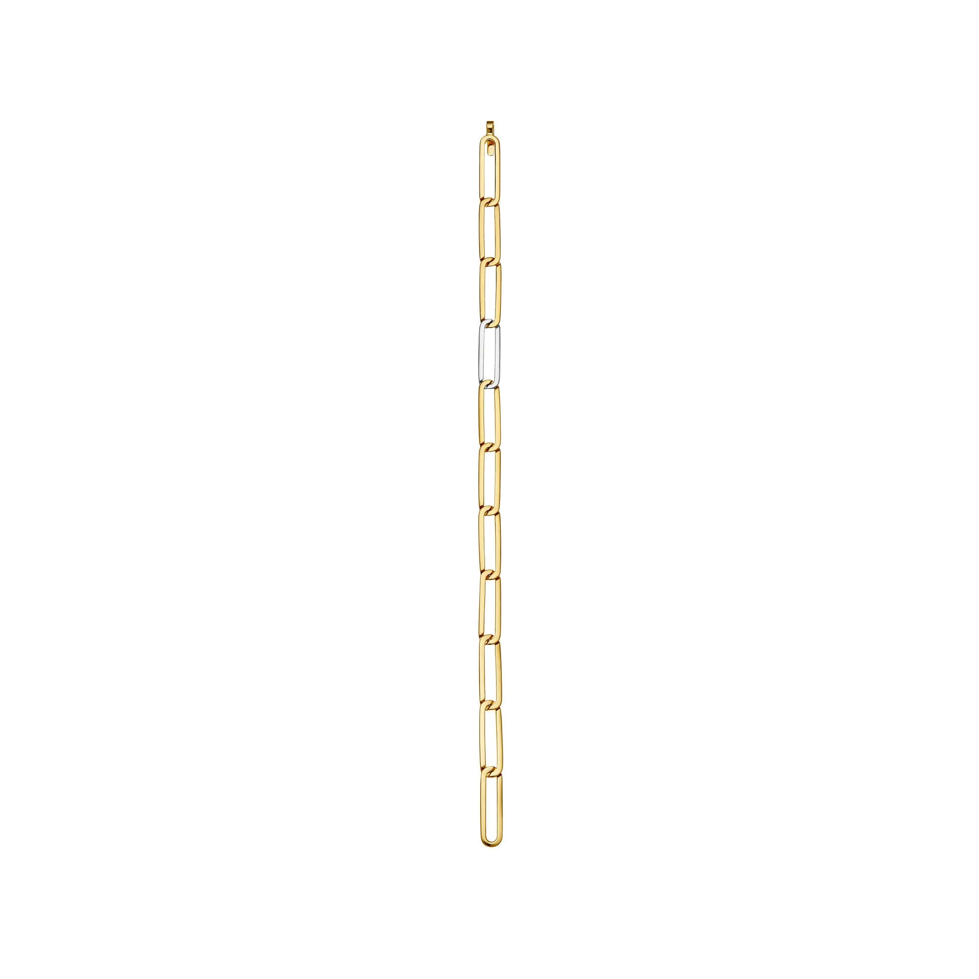 Inhaling Him Small Gold Plated Bracelet
