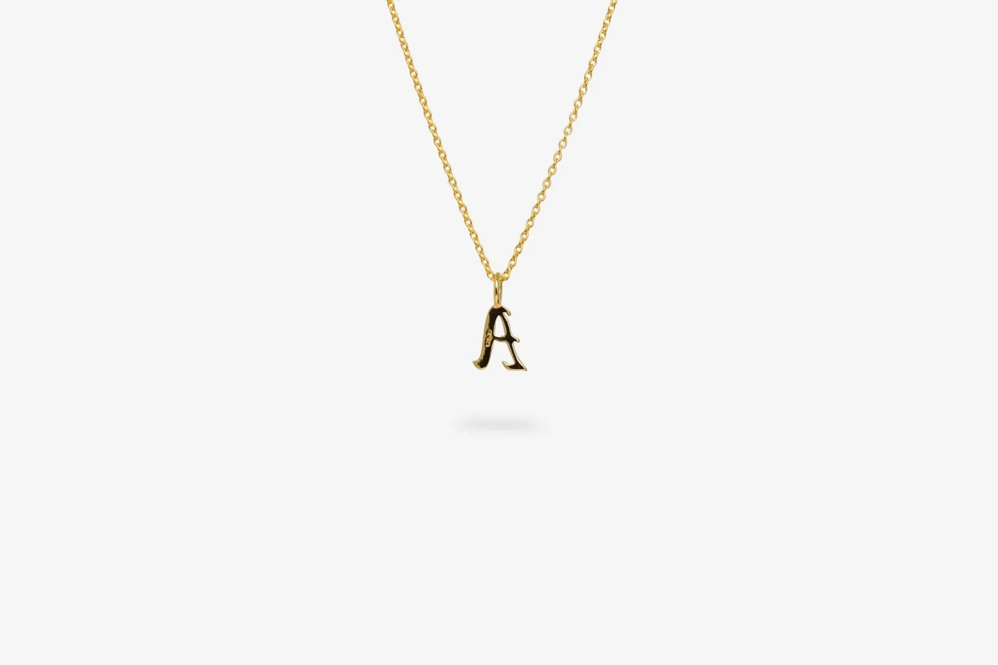 IX A Letter 22K Gold Plated Pendant