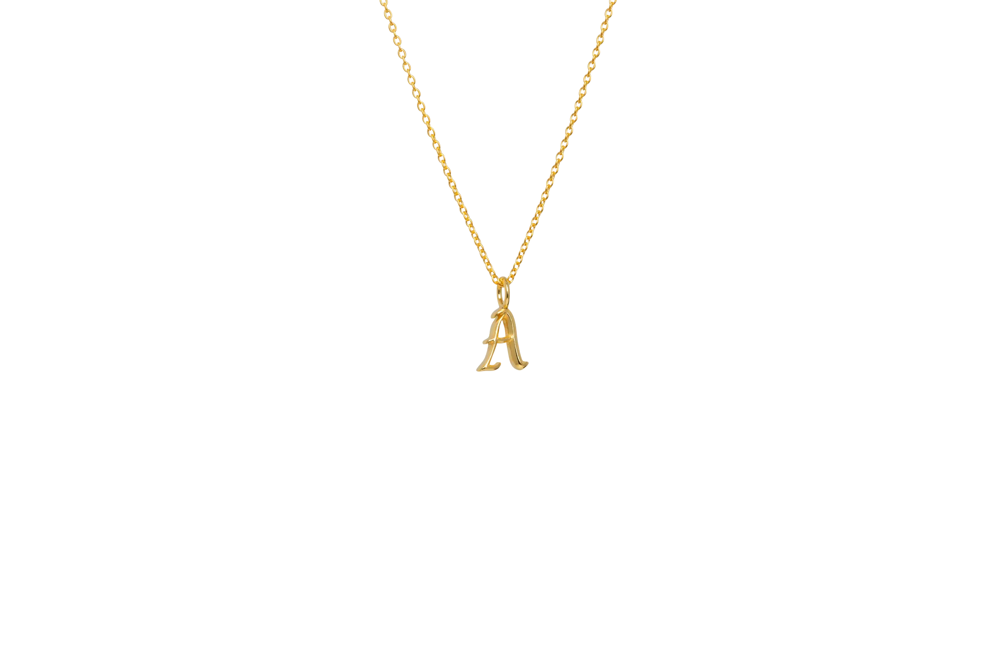 IX A Letter 22K Gold Plated Pendant
