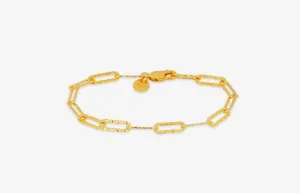 IX Alpha 22K Gold Plated Bracelet