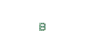 IX B Silver Stud w. Zirconia