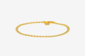 IX Curb Marina Gold Plated Bracelet