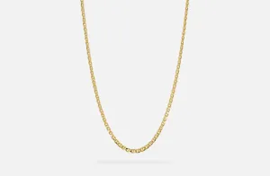 IX Curb Marina Gold Plated Necklace