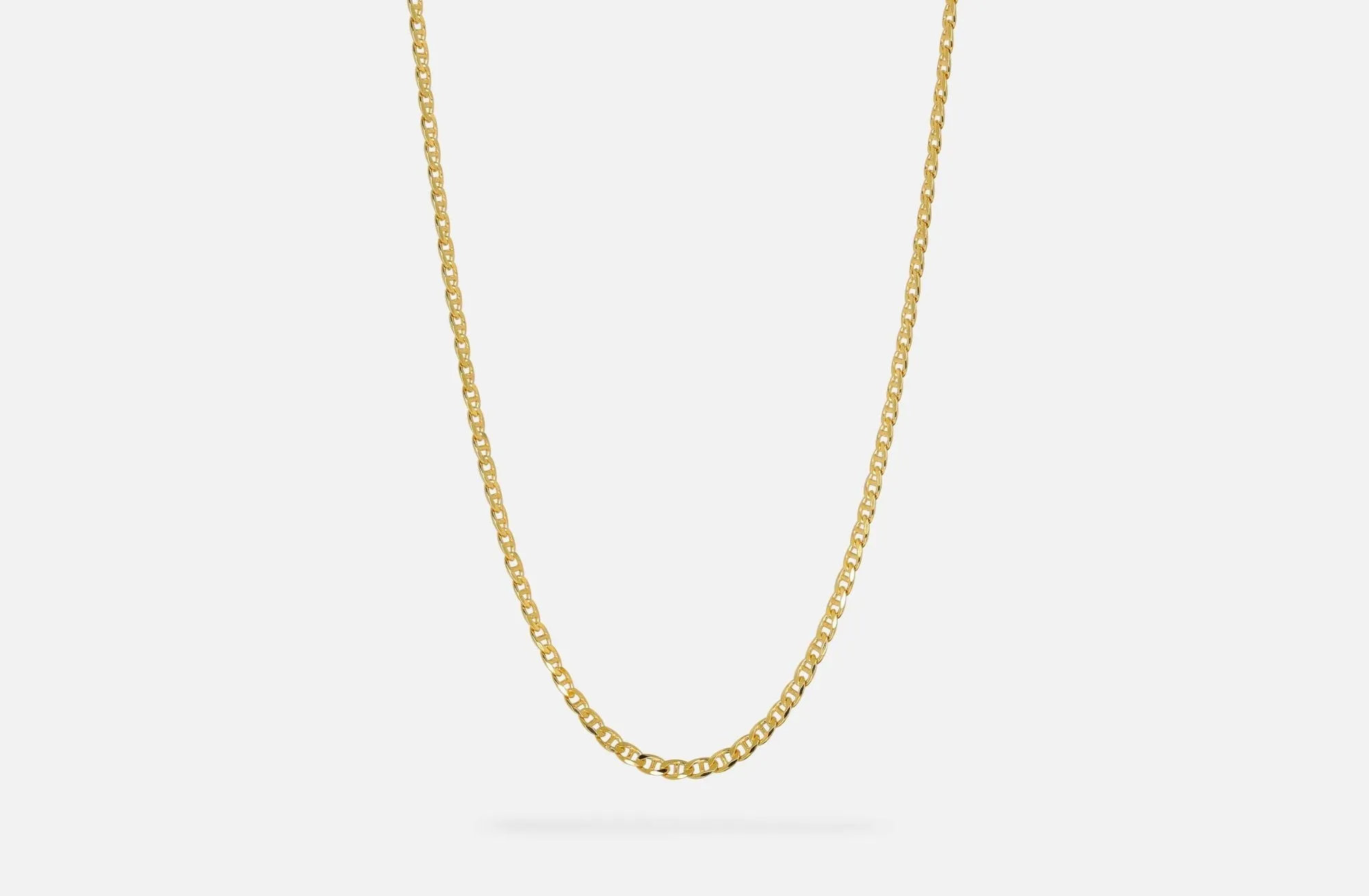 IX Curb Marina Gold Plated Necklace