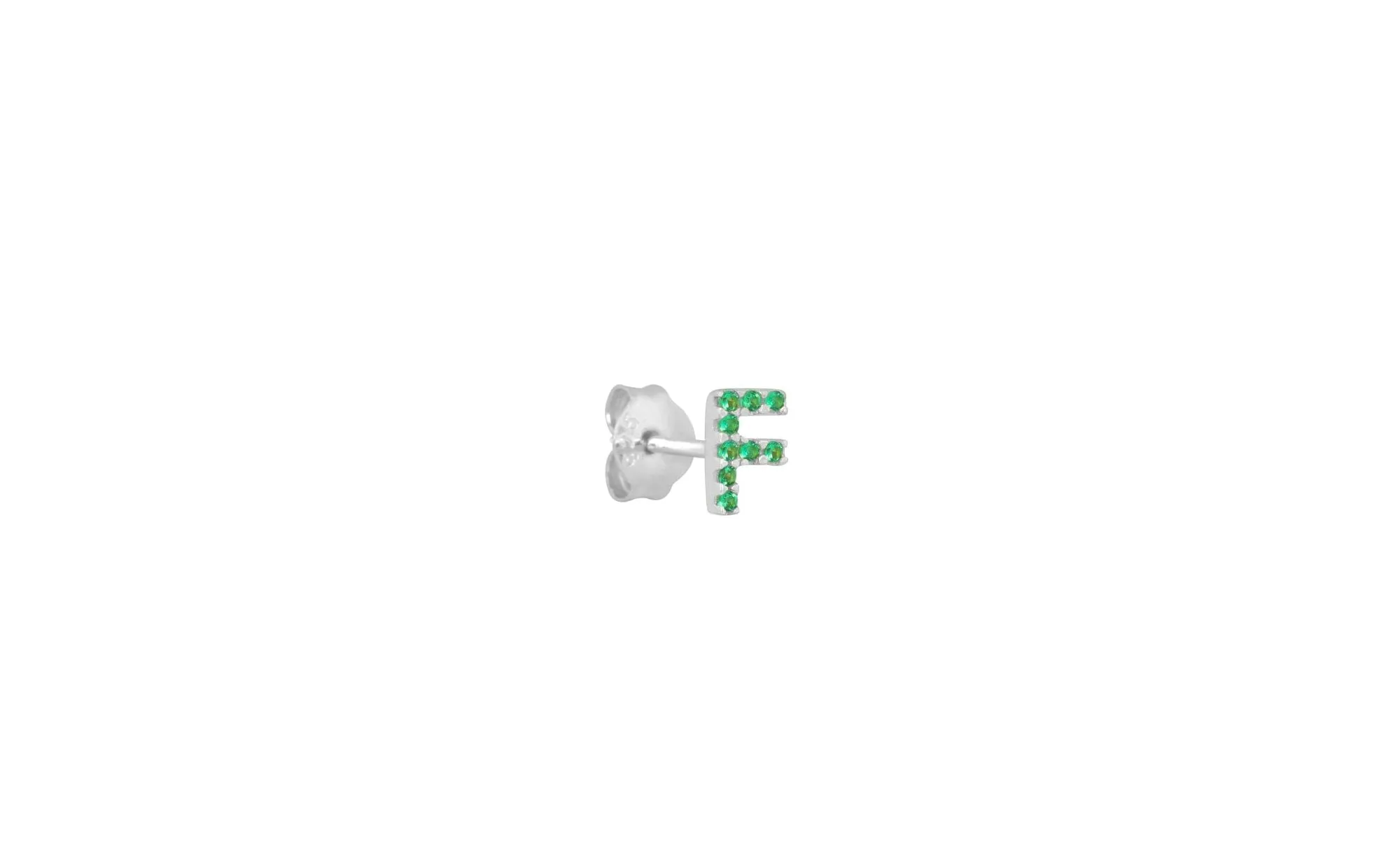 IX F Silver Stud w. Zirconia