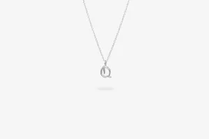IX Q Letter Silver Pendant