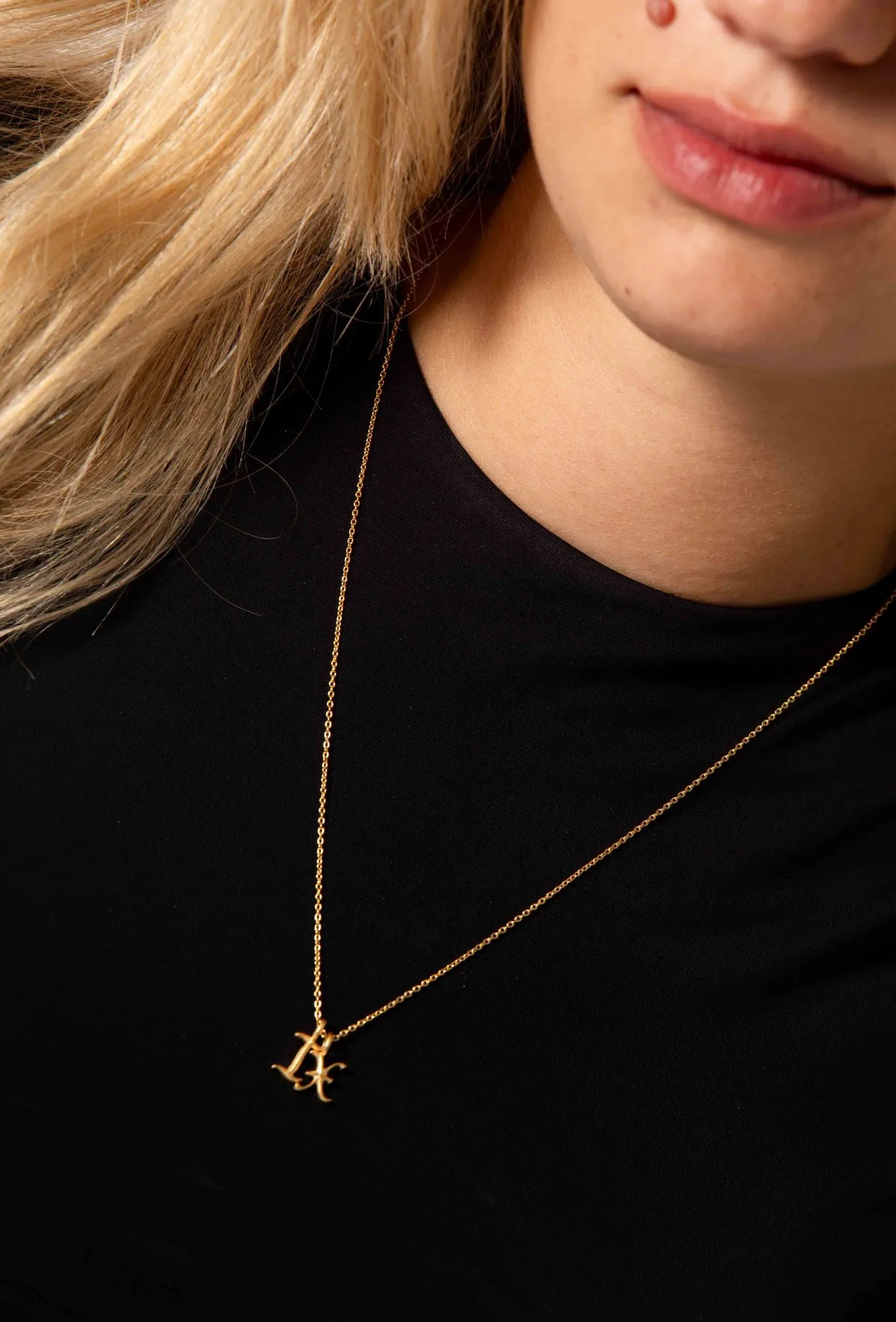 IX R Ice 22K Gold Plated Pendant