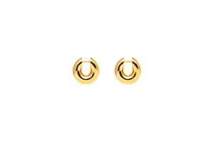 IX Riley 22K Gold Plated Hoop Earring