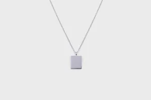 IX Square Silver Pendant