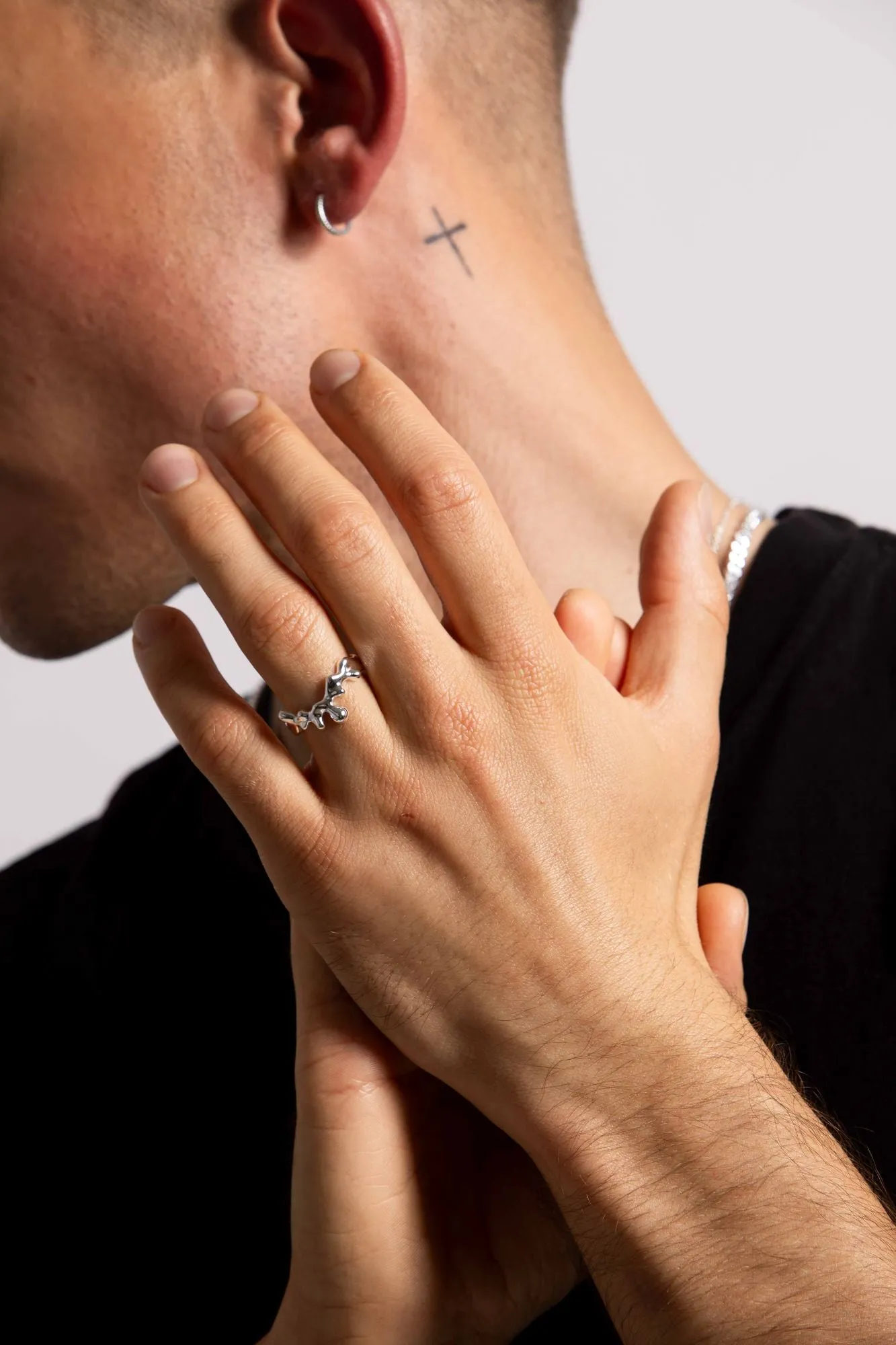IX Theo Silver Ring